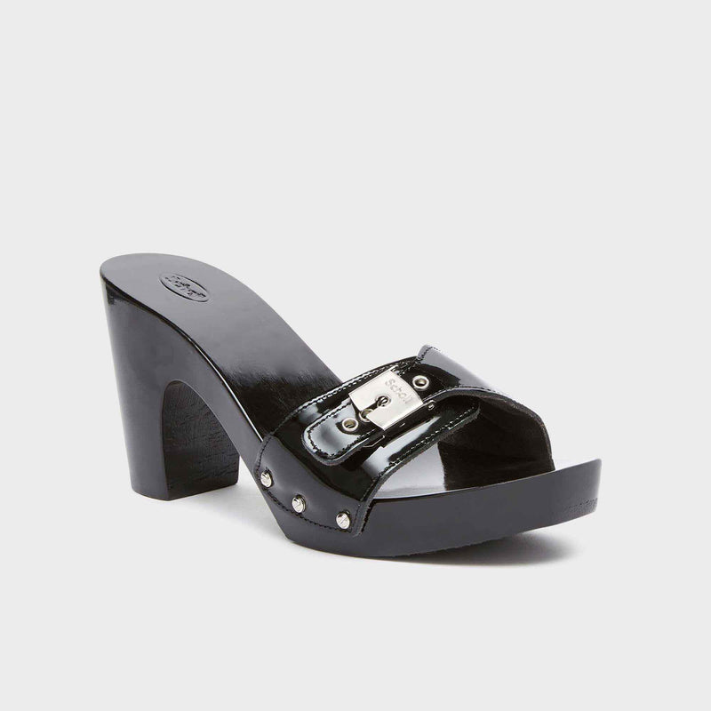 Pescura Cameron High - Vernis cuir - Le noir - Women