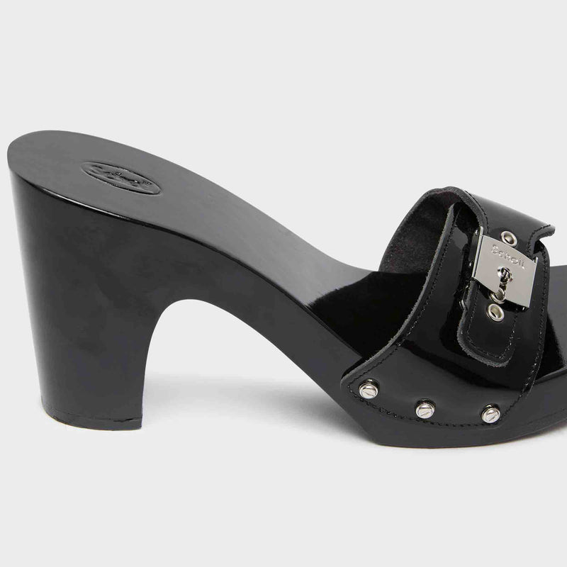 Pescura Cameron High - Vernis cuir - Le noir - Women