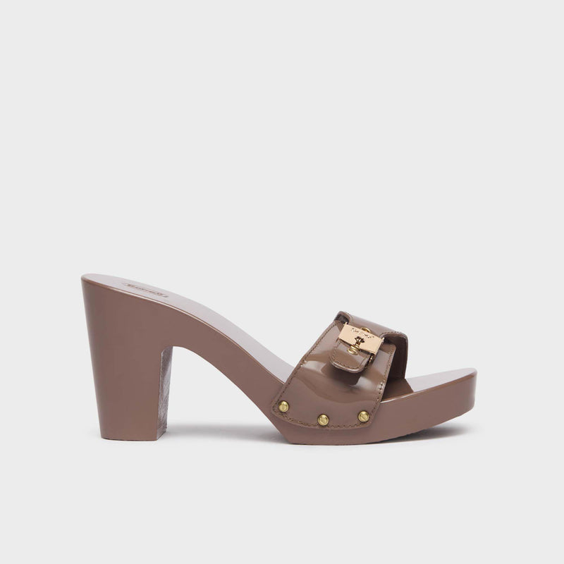 Pescura Cameron High - Patent leather - Taupe - Women