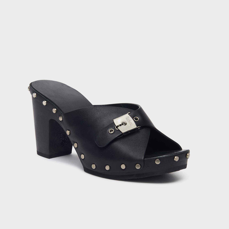 Pescura Vicky - Cuir - All black - Women