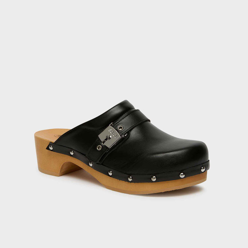 Pescura Clog 50 - Leder - Black/honey - Women