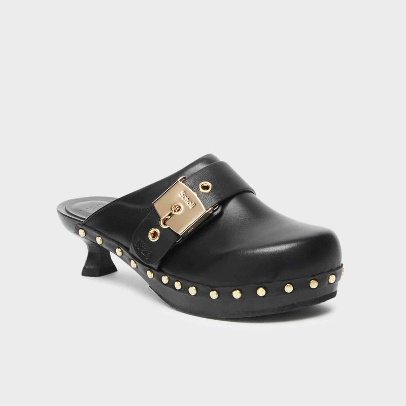 PESCURA GRINGO CLOG - Leather - Black - Women